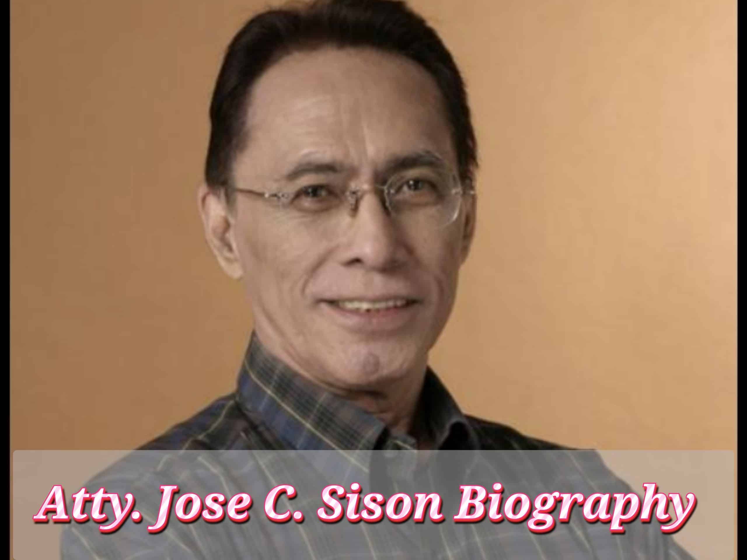 Atty. Jose C. Sison, Dying, Age, Spouse, Household, Kids, Early Life, Private Life, Web Value