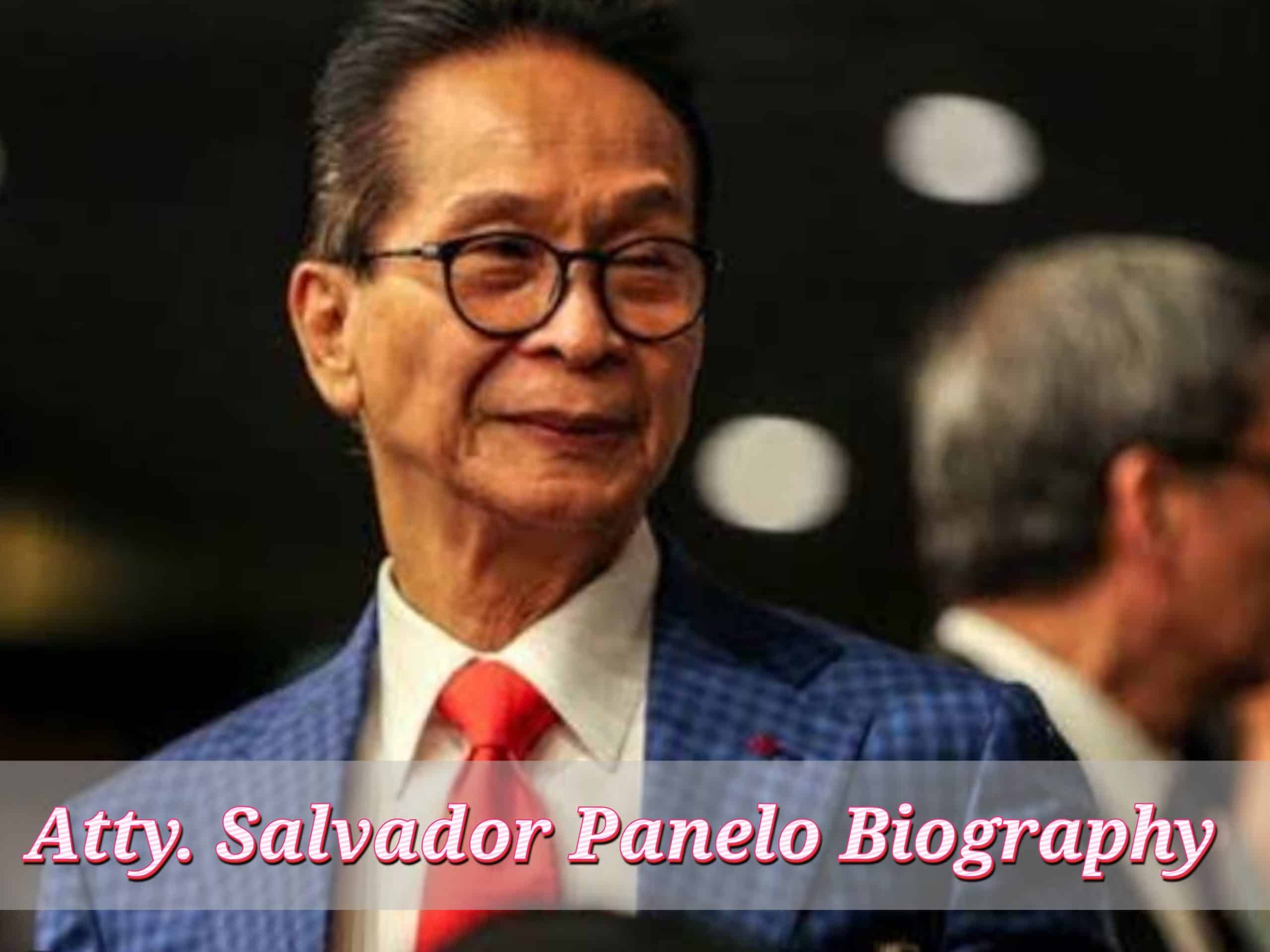 Atty. Salvador Panelo, Age, Profession, Early Life, Household, Web Value, Spouse, Kids