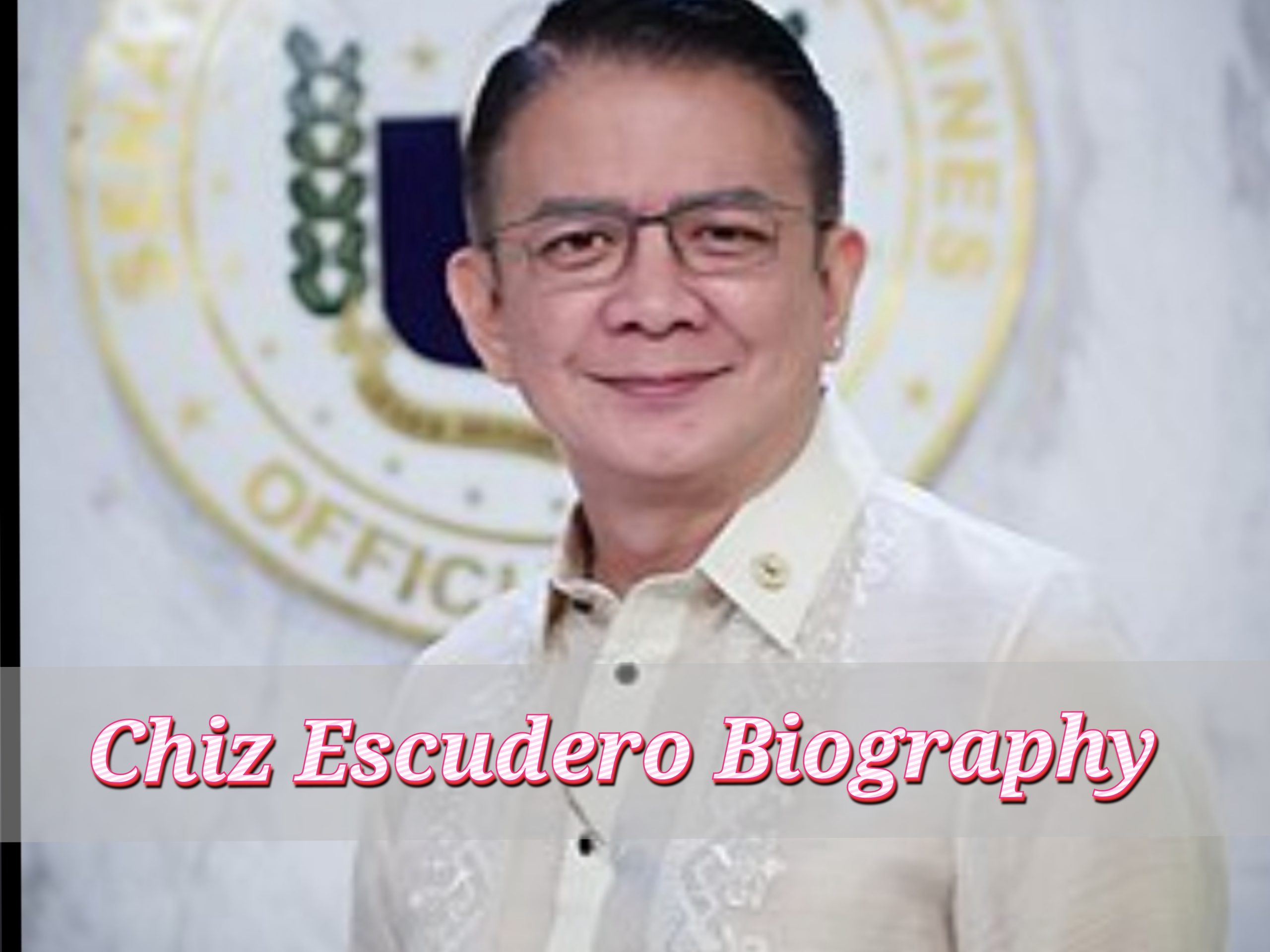 Chiz Escudero Biography, Age, Household, Profession, Early Life, Web Price, Siblings, Private Life