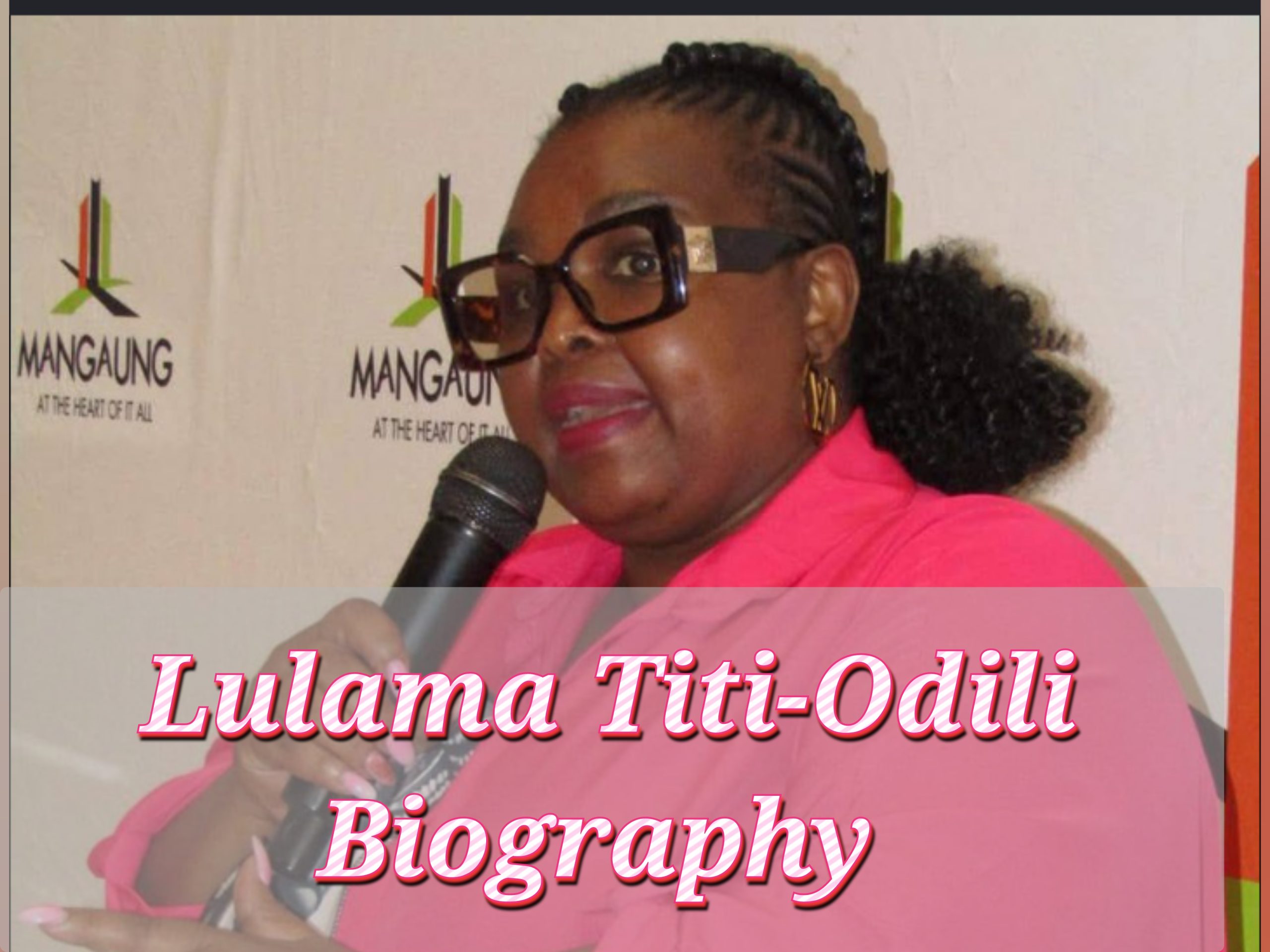 Lulama Titi-Odili Biography, Profession, Age, Web Value, Training, Private Life, Awards